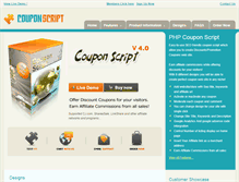 Tablet Screenshot of couponscript.org